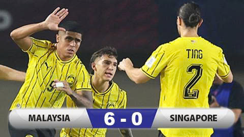 Kết quả Malaysia 6-0 Singapore: Mất vé chung kết khó tin